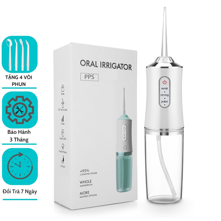 Máy tăm nước cầm tay Oral Irrigator bản quốc tế vệ sinh răng miệng siêu sạch (loanloan20032020)