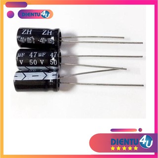 10 tụ hóa 47uf 50v 47uf/50v