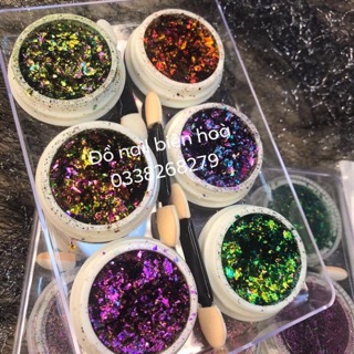 Nhũ khổng tước xịn ẩn gel nail