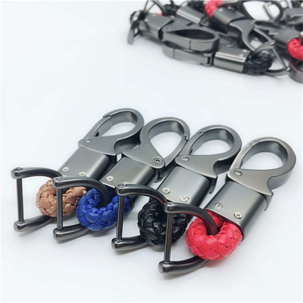 Móc chìa khóa xe hơi bện dây sáng tạo thời trang chất lượng cao