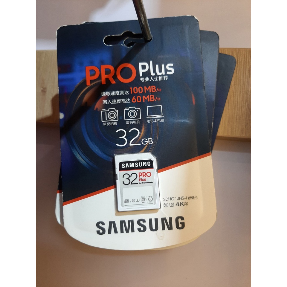 Thẻ Nhớ SDXC 32GB 64GB 128GB 256GB Samsung PRO Plus Class10 U3 (Đọc 100MB/s) - BH 5 Năm