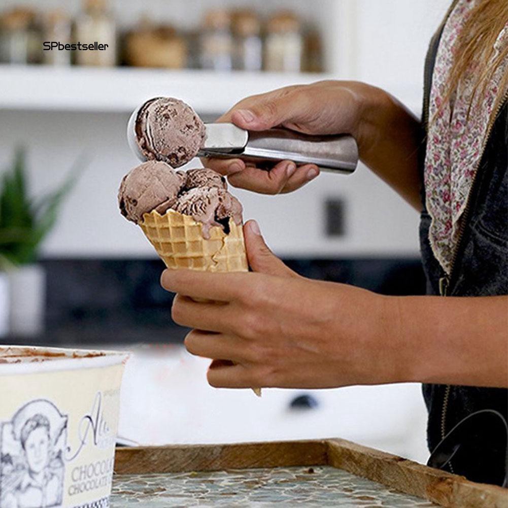 Muỗng múc kem hình tròn bằng thép không gỉ