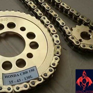 Honda CBR 150i- Bộ Nhông Sên Đĩa D.I.D Vàng ThaiLand- 12Li