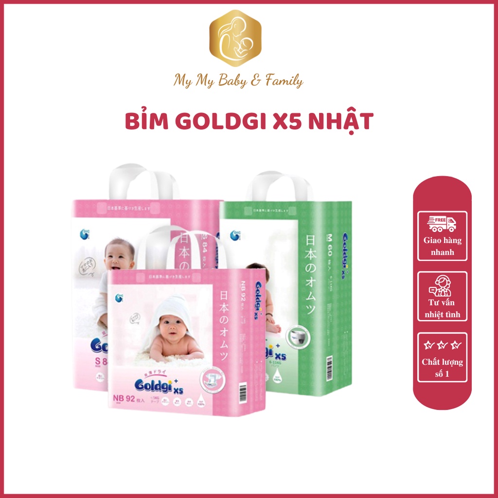 Bỉm Goldgi X5 Nhật