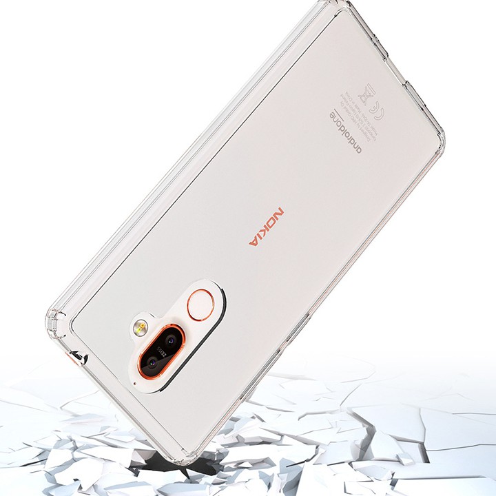 Ốp lưng Nokia 7 Plus trong suốt chống sốc