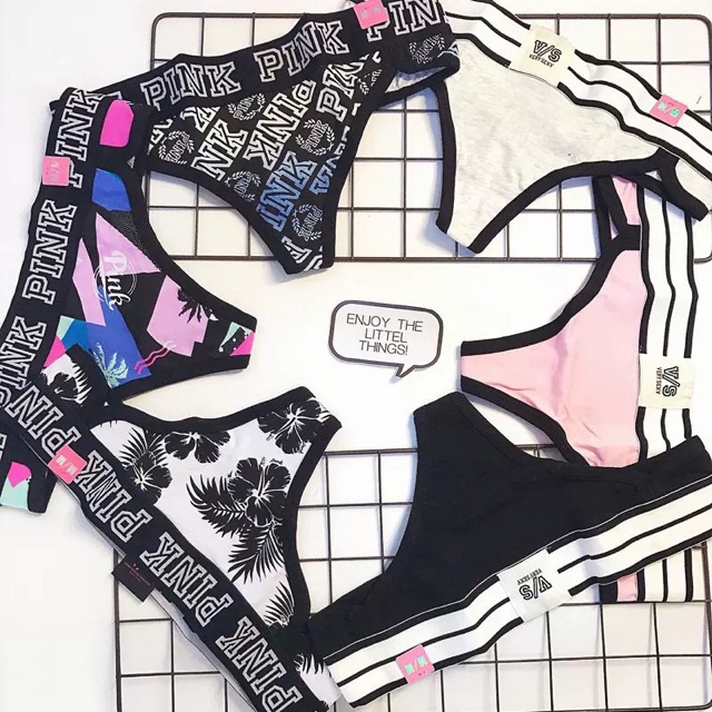 Quần Lót Lọt Khe Cạp To dáng Thể Thao Pink P061