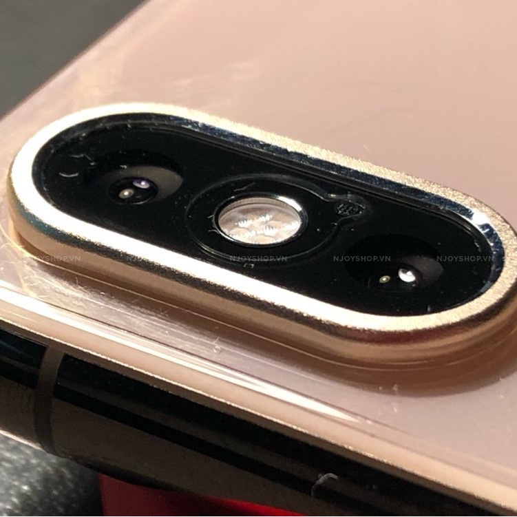 Bộ Kính Cường Lực Camera Iphone Ringlass Viền Nhôm Cao Cấp Cho Iphone X Xs Max