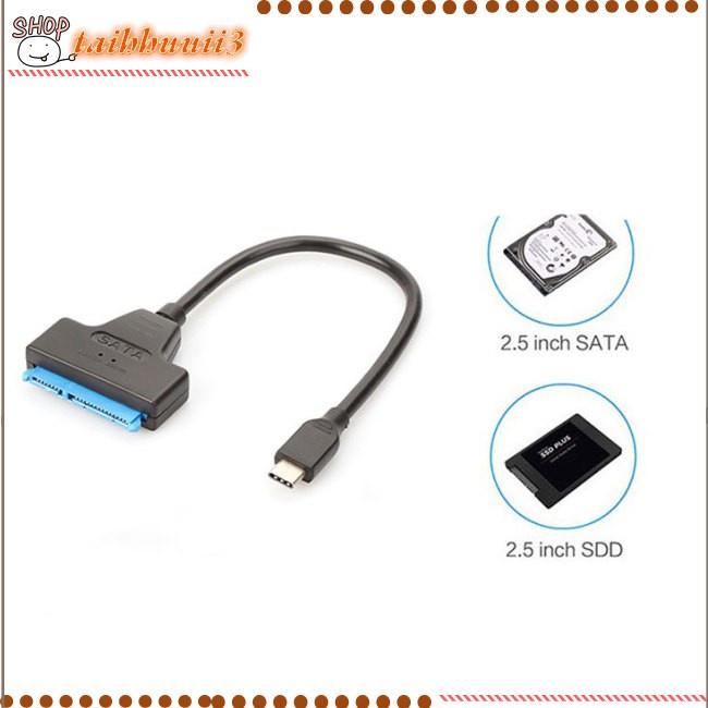 Khuyến mãi taihhuuii3's  SATA Easy Drive Cable 22PIN to USB 3.1 cable 2.5-inch SSD single head Type-C data cable | BigBuy360 - bigbuy360.vn