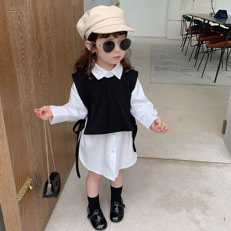 Set 2 Áo Sơ Mi Thời Trang Mùa Thu 2020 Xinh Xắn Cho Bé Gái