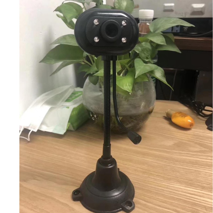 ☘️(Bảo hành 06 tháng) Webcam Chân Cao có mic dùng cho máy tính có tích hợp mic và đèn Led trợ sáng-Webcam máy tính để ba