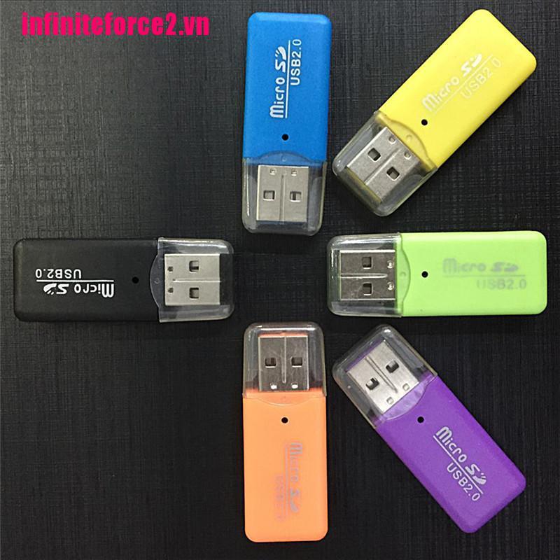 Đầu Đọc Thẻ Nhớ Mini USB SD / MMC 480Mbps Cho Máy Tính