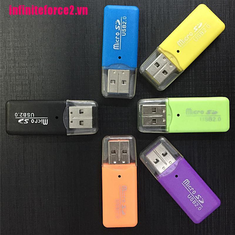 Set 2 Đầu Đọc Thẻ Nhớ Mini Usb Sd / Mmc 480mbps