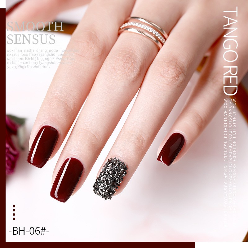 Sơn gel AS sơn móng tay gel dùng máy hơ gel sơn nail tone đỏ đỏ chery đỏ rượu vang đỏ đô phụ kiện nail VUA SƠN AS mã BH