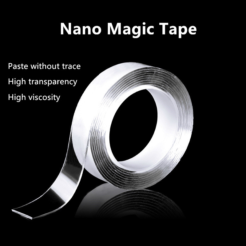 Băng keo nano 2 mặt dính chống trượt không đóng đinh khoan lỗ để lại dấu vết