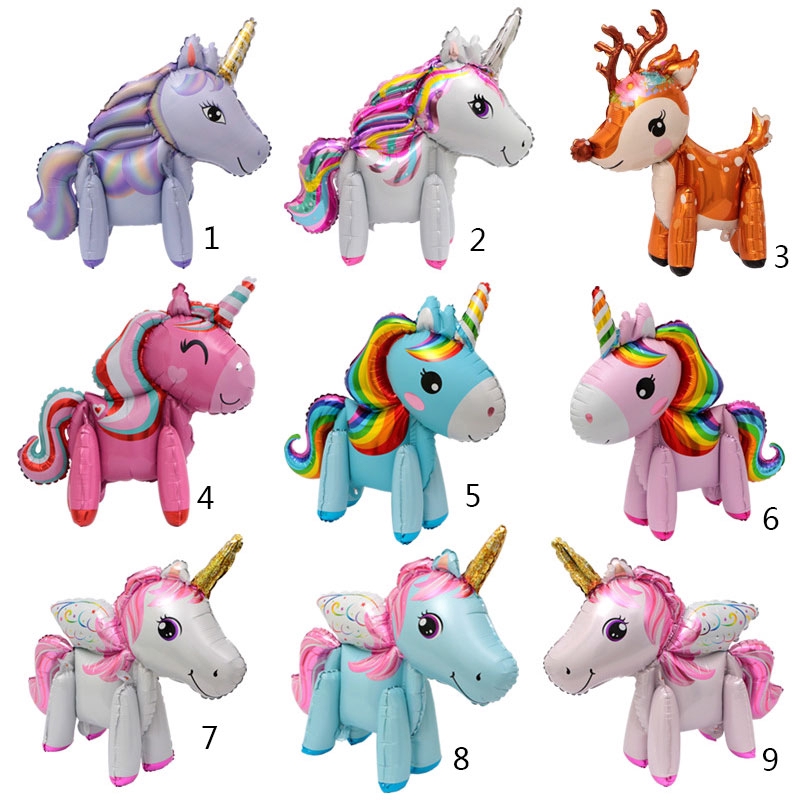 Bóng Bay HìNh NgựA Unicorn 3D Trang Trí