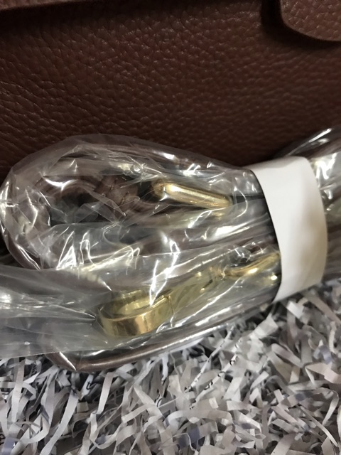 Túi da bò classic màu tây