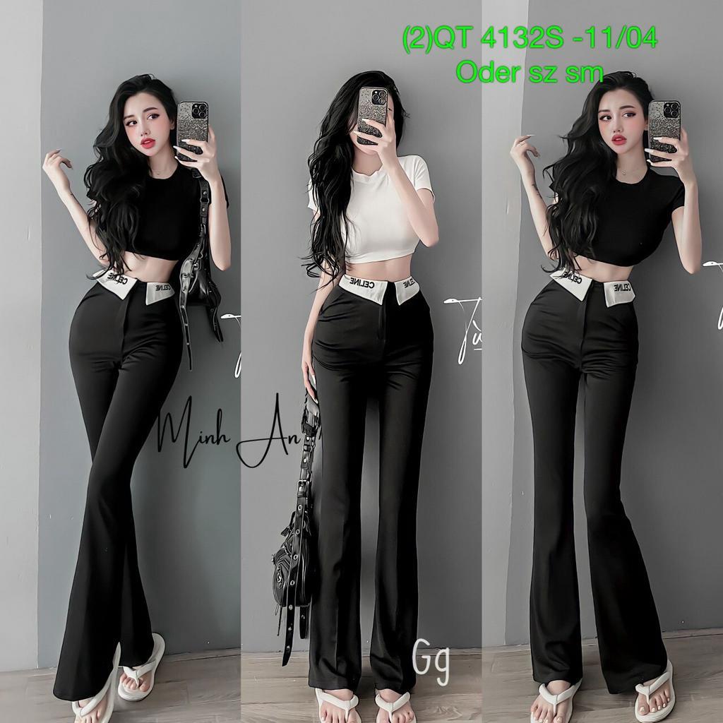 sét bộ xuông dài quần tuyết mưa áo gân croptop cổ tròn ngắn tay hot