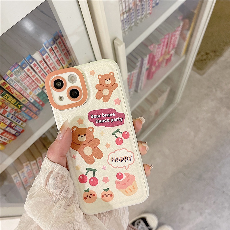 Ốp lưng iphone Ốp Lưng Họa Tiết Trái Vải Cho Iphone 7/7plus/8/8plus/x/xs/11/12/13/pro/max/plus/promax Dinuo case