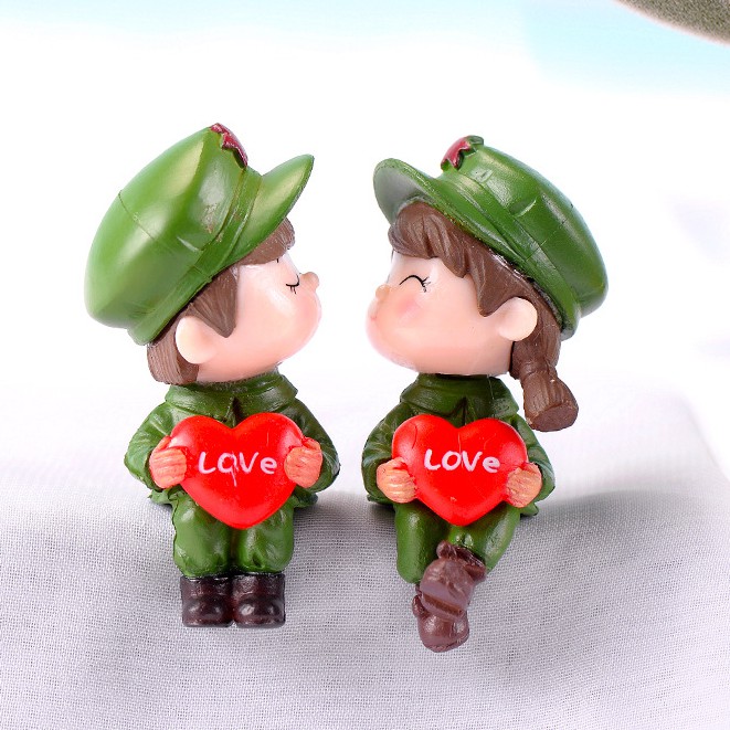 Charm (C101) slime/ Dụng Cụ Charm Trang Trí Mô Hình 1 Cặp Đôi em bé (2.2x4.0 cm)