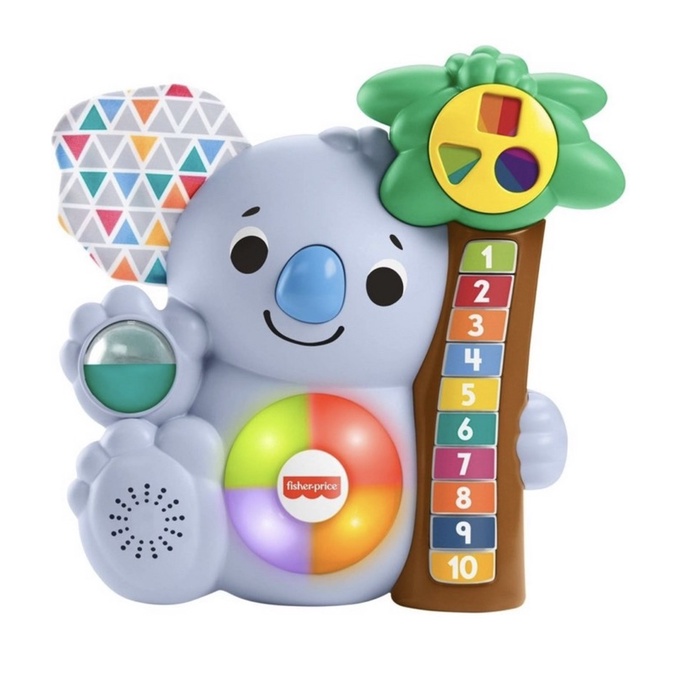 Fisher-Price Linkimals Đếm Koala, đồ chơi học tập âm nhạc cho trẻ sơ sinh và trẻ mới biết đi