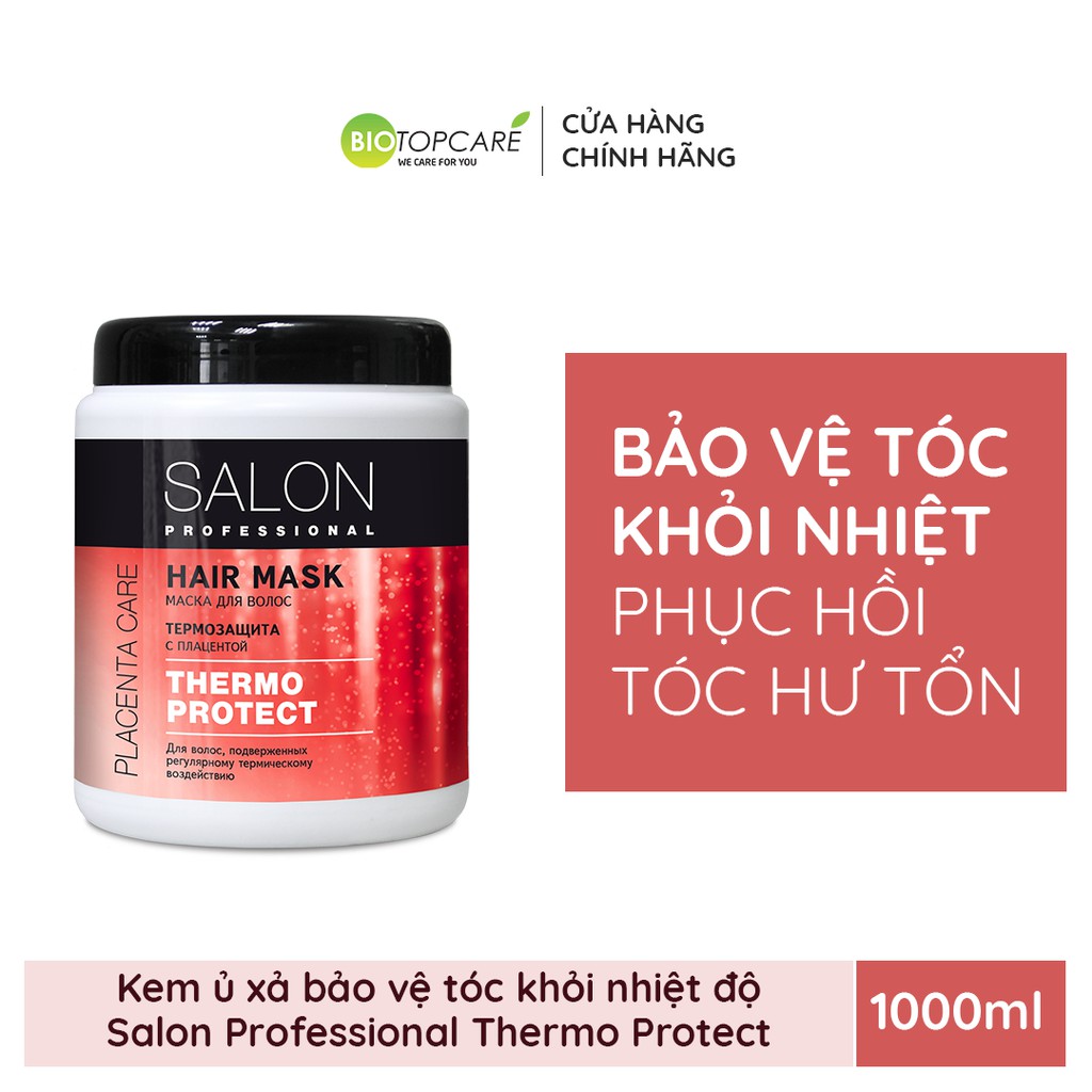 Kem ủ SALON PROFESSIONAL bảo vệ tóc khỏi các tác động nhiệt 1000ml