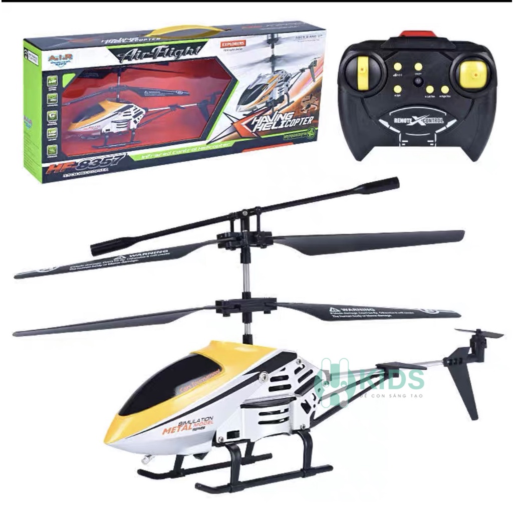 Đồ chơi Máy bay trực thăng điều khiển từ xa RC 3.5, máy bay điểu khiển hợp kim, bay siêu cao, chịu mọi va đập dễ sử dụng