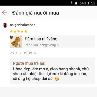 Đầm hoa nhí vàng đắp chéo