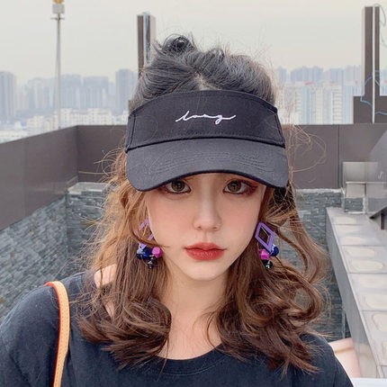 Nón lưỡi trai nửa đầu nam nữ Thêu Chữ Ký, mũ Tennis không nóc unisex phong cách - trieuvy_fashion