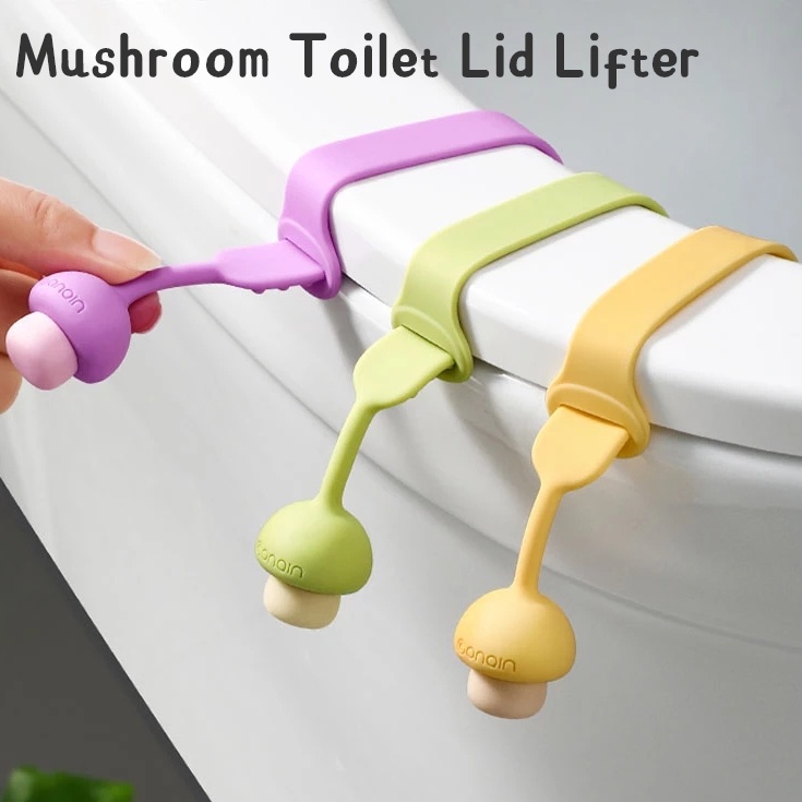 Dụng Cụ Nhấc Nắp Bồn Cầu Chống Trượt Hình Nấm Bằng Silicone