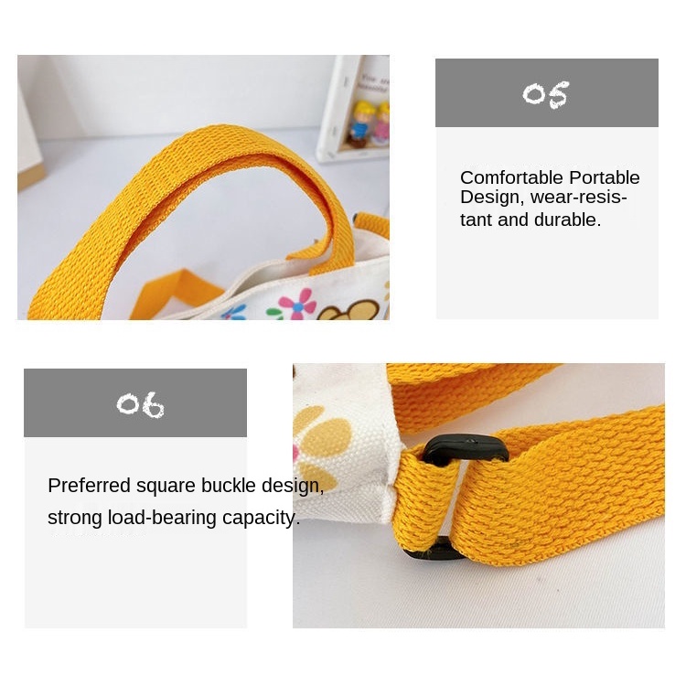 Túi xách Canvas họa tiết hoạt hình dễ thương cho bé