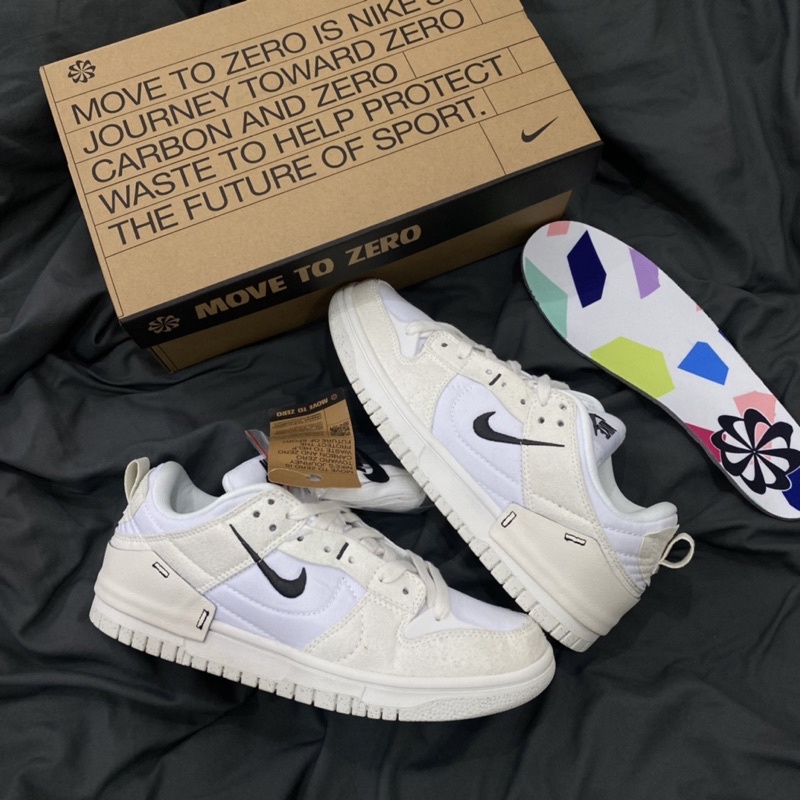 GIÀY SB DUNK LOW DISRUPT 2 PALE LVORY BLACK LAI AU [ BẢN CAO CẤP ]