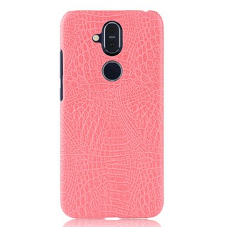 For Nokia X7 Case Crocodile Pattern Skin Hard Cover