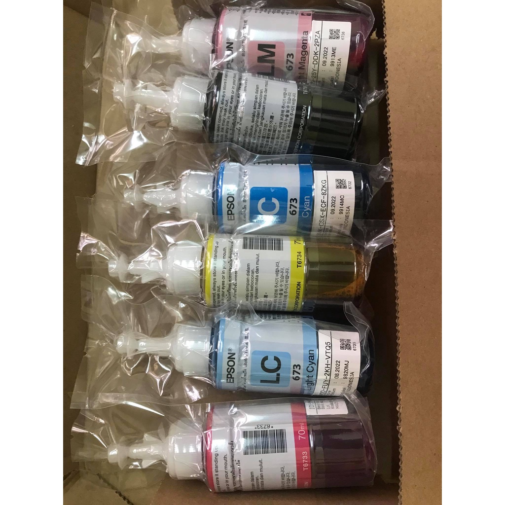 4 chai mực in màu epson mã 673