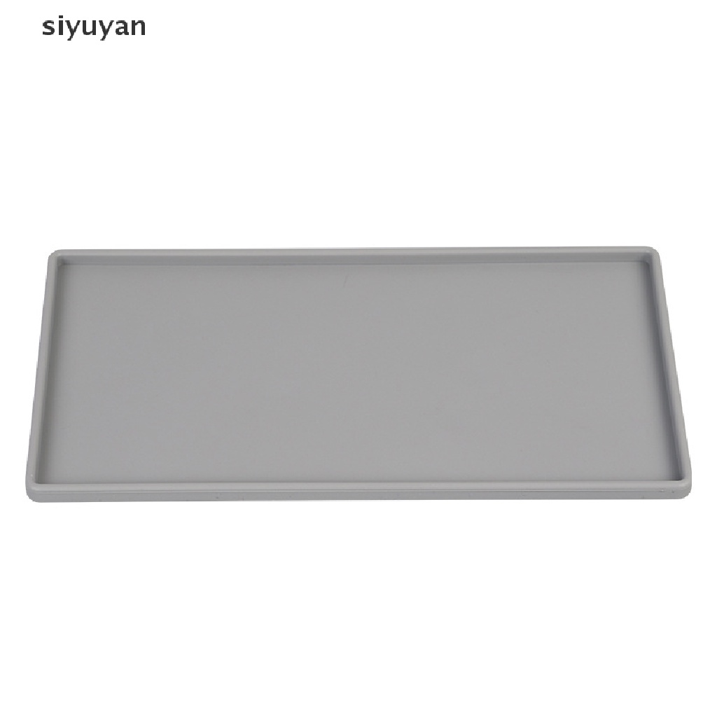 Khay Đựng Xà Phòng / Trà / Cà Phê Hình Vuông Phẳng Bằng Silicon Chống Trượt Có Giá Đỡ