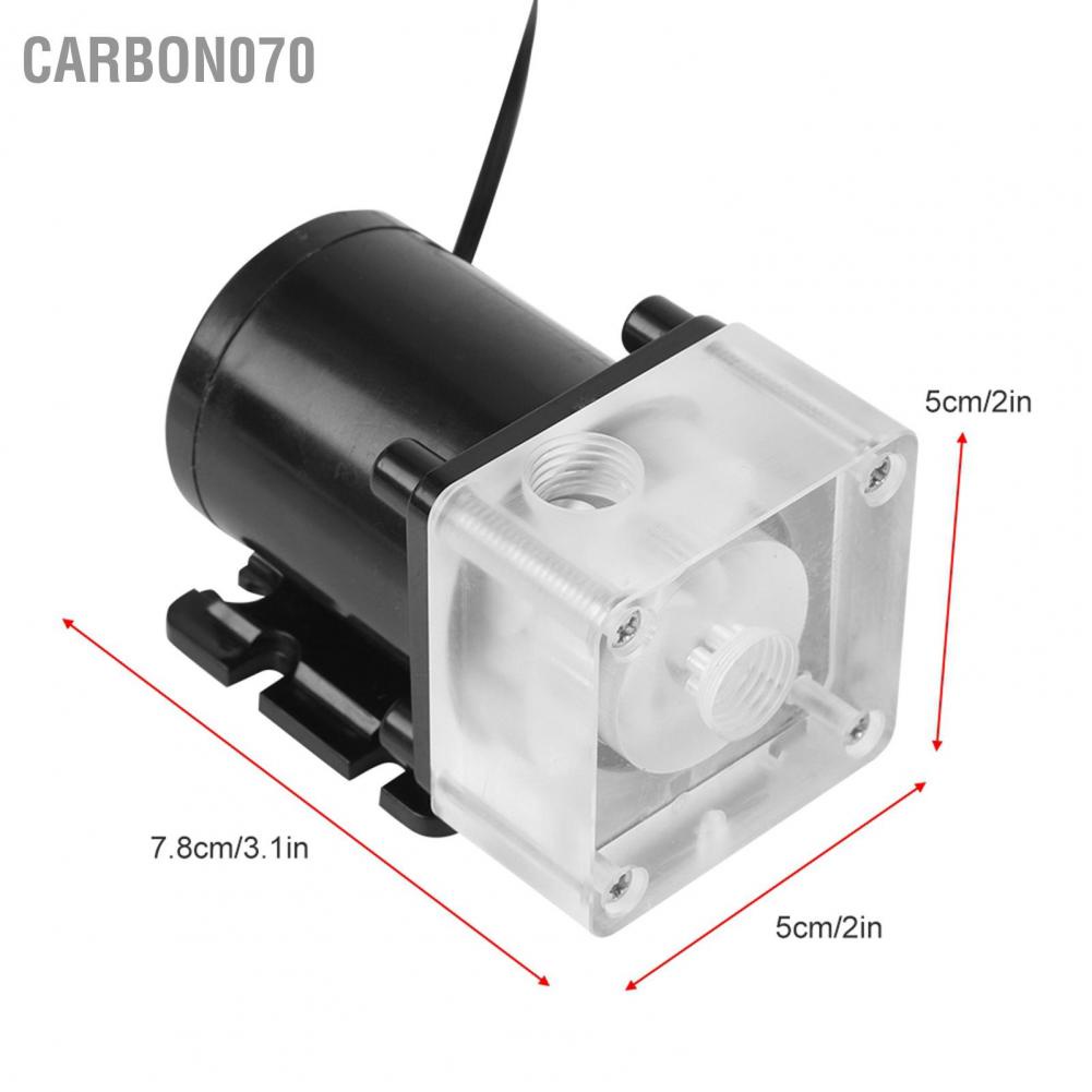 [Hàng Sẵn] Máy bơm nước tản nhiệt CPU G1/4 Cho máy tính 500L/H【Carbon070】