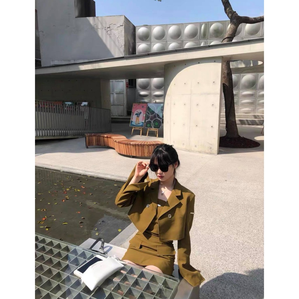 🌼Set Áo Khoác + Đầm Cup Ngực Hàng Thiết Kế Ôm Body Siêu Gợi Cảm 🌼🌵🌲