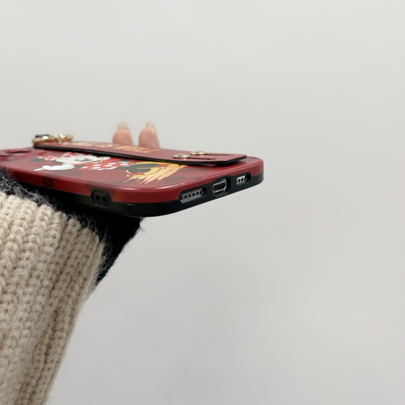 Ốp Điện Thoại IMD Hình Chuột Dễ Thương Có Dây Đeo Cổ Cho iPhone 14 13 12 11 Pro Max Plus