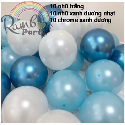 Set bong bóng phối màu siêu ngọt ngào decor trang trí tiệc, sinh nhật