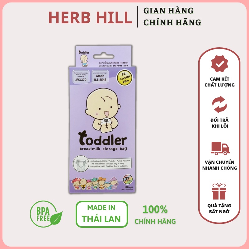 Túi Trữ Sữa Toddler - 28 Túi 250ml Túi Đã Được Tiệt Trùng Sẵn, Đảm Bảo Sữa Mẹ Luôn Sạch Và An Toàn
