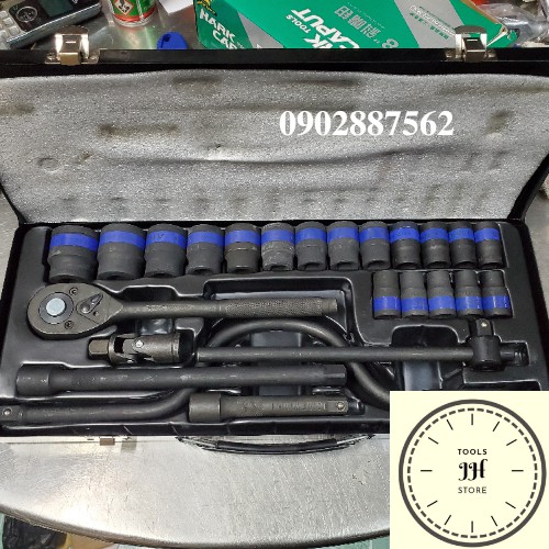 BỘ TUÝP 24 CHI TIẾT TIÊU CHUẨN USA 1/2 thép đen