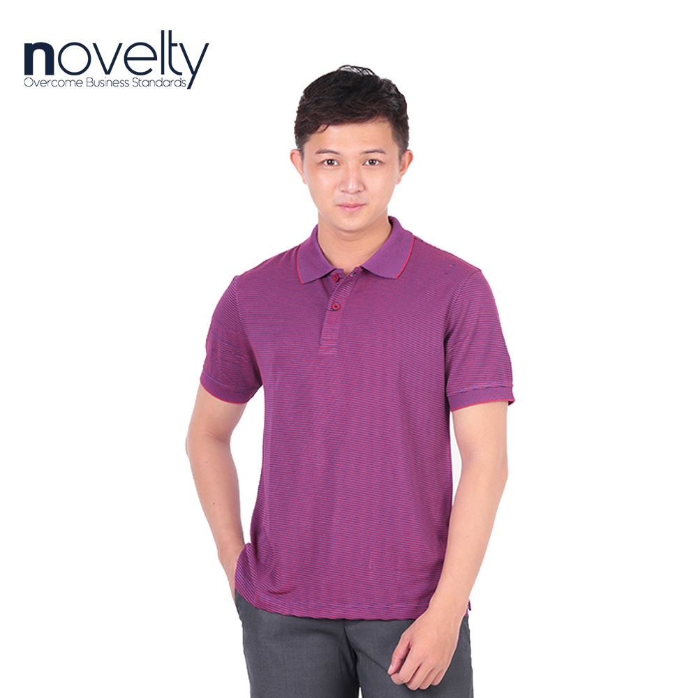Áo thun polo nam Novelty kẻ sọc Classic 170141N