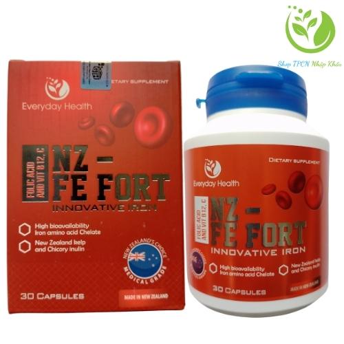 Viên Sắt nhập khẩu FE FORT từ Everyday Health  Dùng cho phụ nữ mang bầu, người thiếu máu do sắt