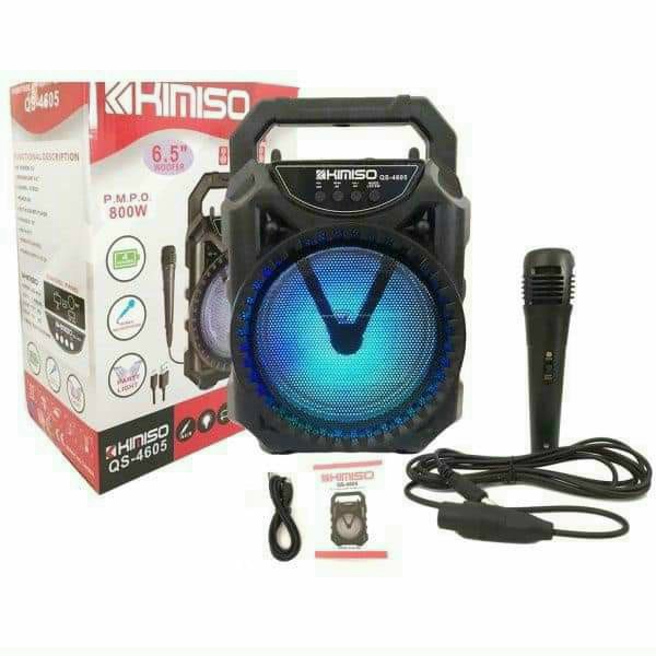 Loa Bluetooth hát kraoke Kimiso QS 4605  - Tặng Kèm Micro Hát Karaoke - Bảo Hành lôi 1 đổi 1