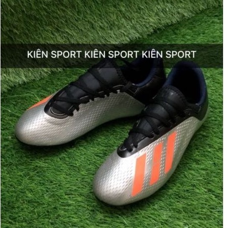 Giày Đá Bóng sân cỏ nhân tạo X18 -Tặng Tất- KHÂU ĐẾ 100% - đế cao su siêu bền.