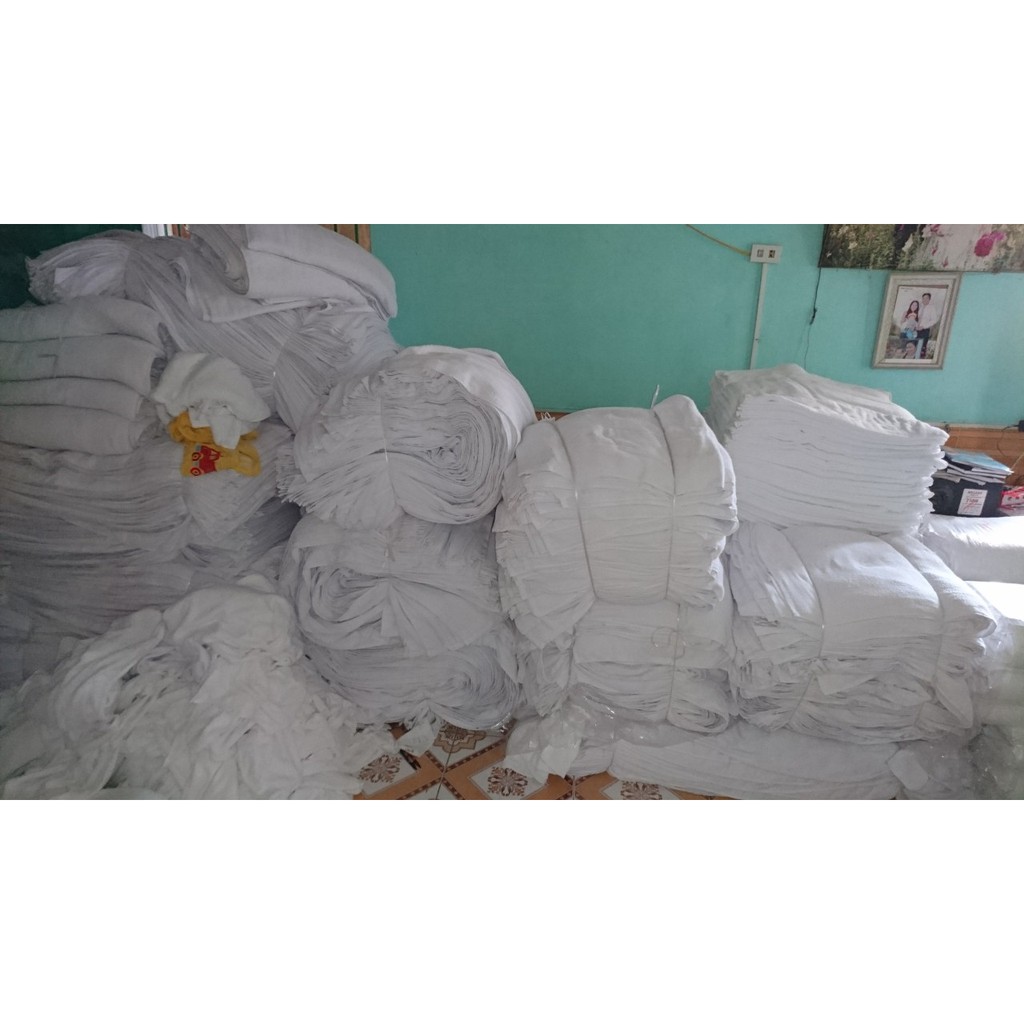 Khăn tắm cotton xuất nhật kt 65 x 130cm 250gram dệt bông tự nhiên màu trắng