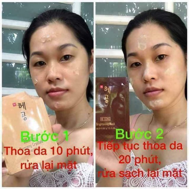 Ủ face  & khóa trắng hegong