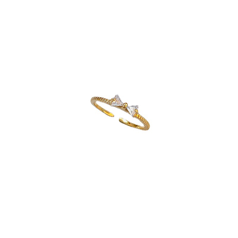18k Gold Plated Ring Adjustable Size