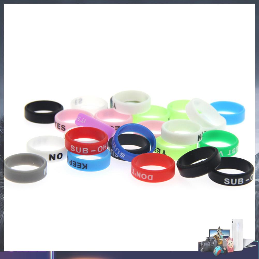 Bộ 20 vòng silicon co giãn bọc cần câu cá chống trượt tiện dụng