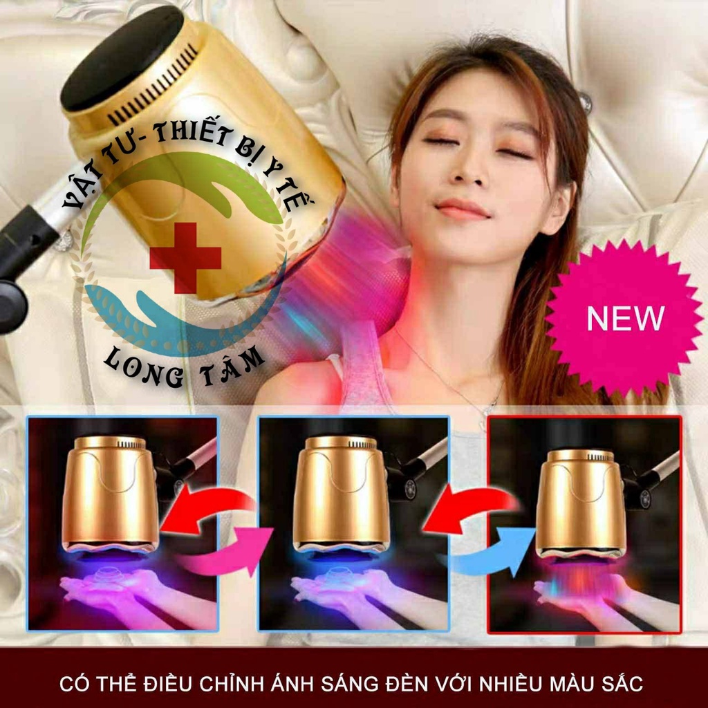 Máy xông ngải cứu có Đèn Hồng Ngoại tặng kèm ngải nhung và tinh dầu