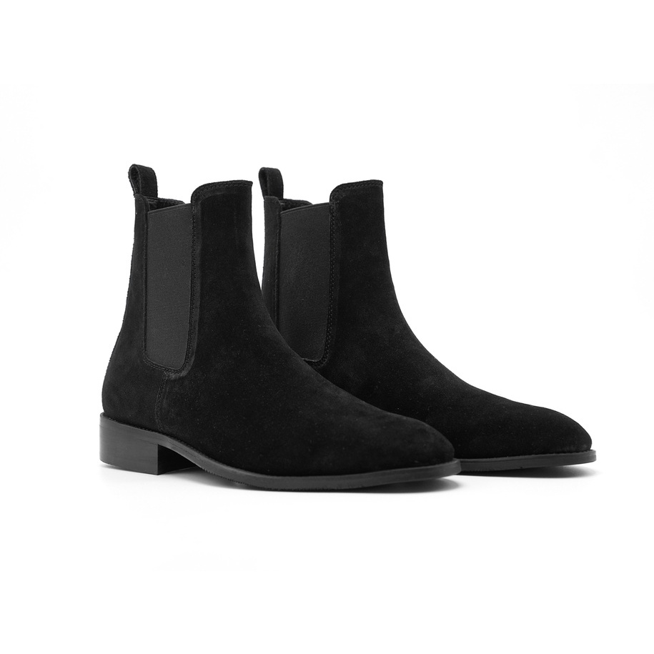 Giày Chelsea boots da lộn JOG04 - da bò nguyên tấm , cao cổ , tăng chiều cao cho nam ( L )